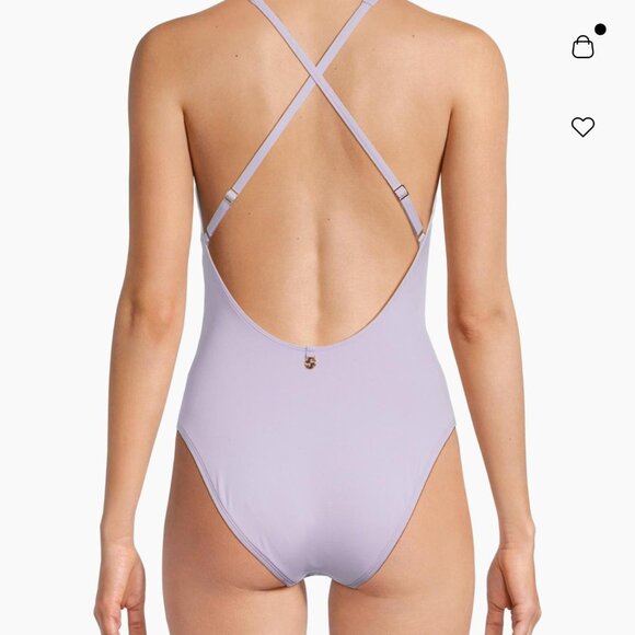 Lilly Pulitzer Ester Rosette One-Piece Swimsuit – Water Hyacinth – Size 14 – NWT - Picture 4 of 6